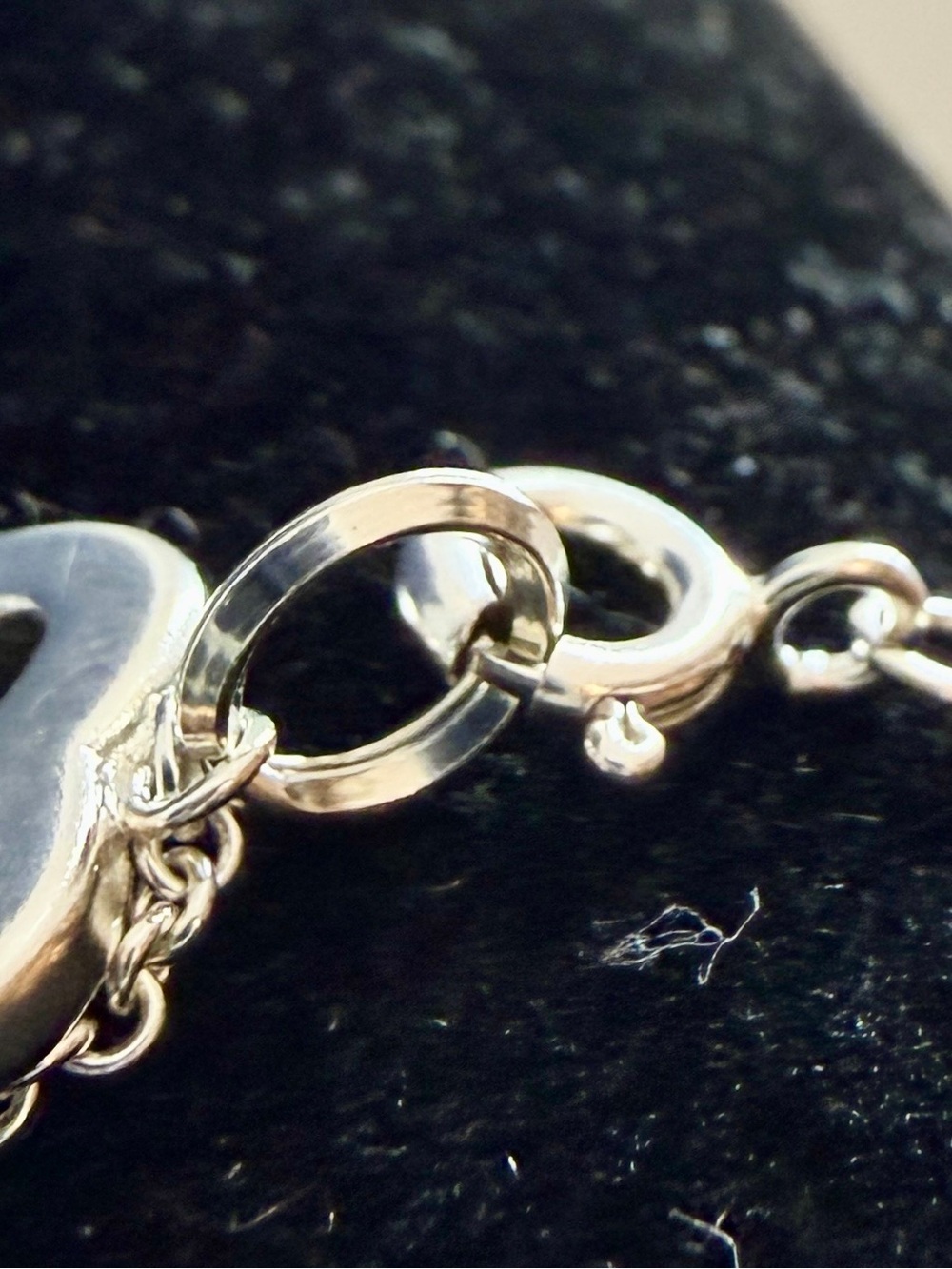 TIFFANY & CO. Sterling Silver Open Mini Solid 4 Hearts Bracelet; 7.75” w/ COA - Picture 14 of 14